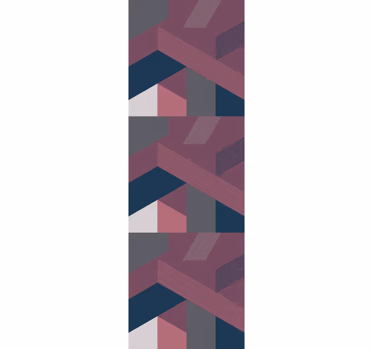 Teenage bedroom roller blind with geometric patterns - TenStickers