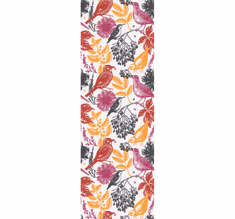 Teenage bedroom roller blind wild garden flower design - TenStickers