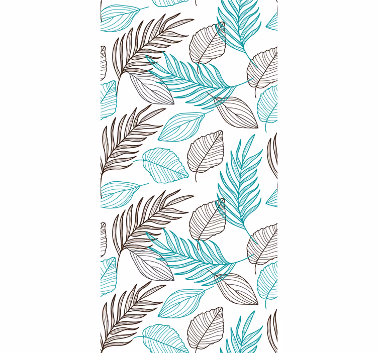 Green leaves teenage bedroom roller blind - TenStickers