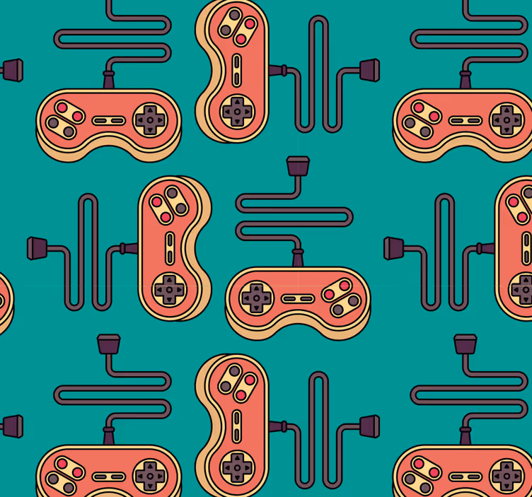Teenage bedroom roller blind with gaming design - TenStickers
