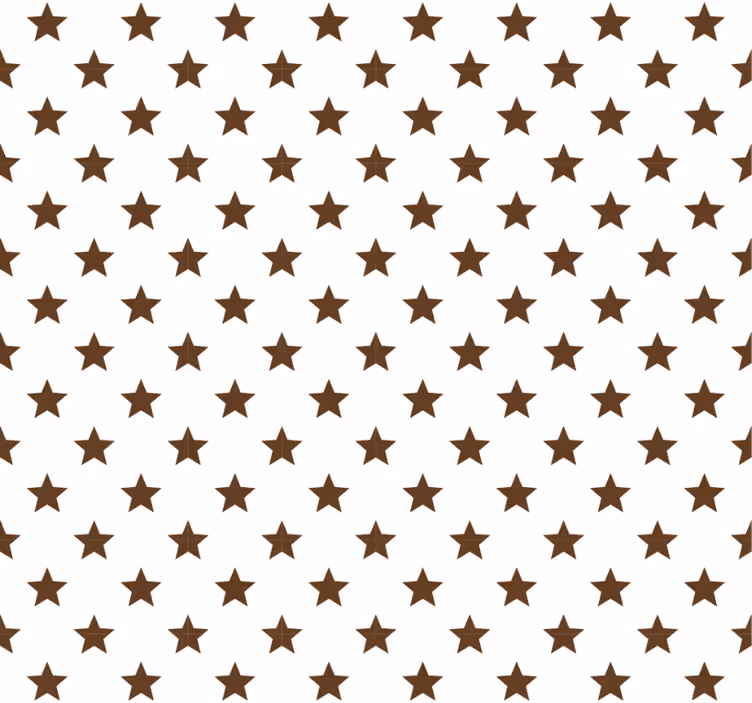 Teenage bedroom roller blind with brown stars - TenStickers