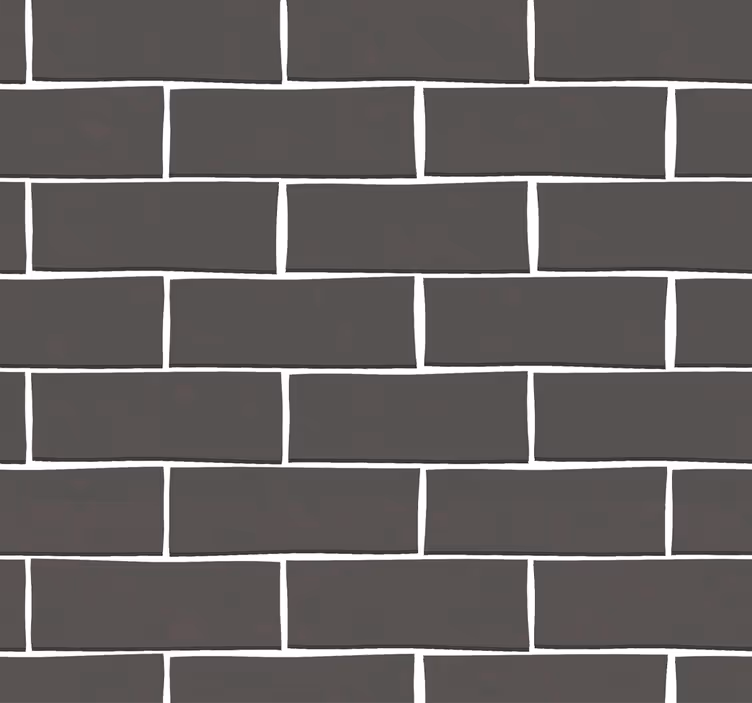 Teenage bedroom roller blind black brick design - TenStickers