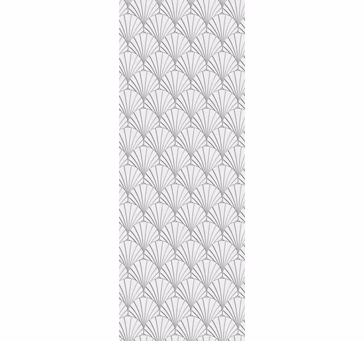 Modern roller blind with elegant fan design - TenStickers
