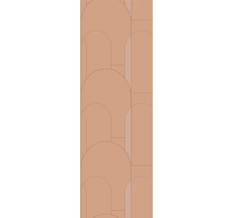 Modern roller blind beige arch patterns - TenStickers
