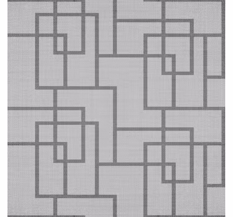Modern roller blind with gray geometric lines - TenStickers