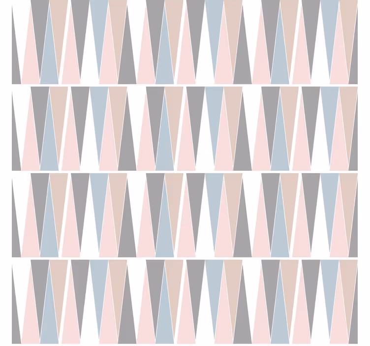 Modern roller blind scandinavian triangles design - TenStickers
