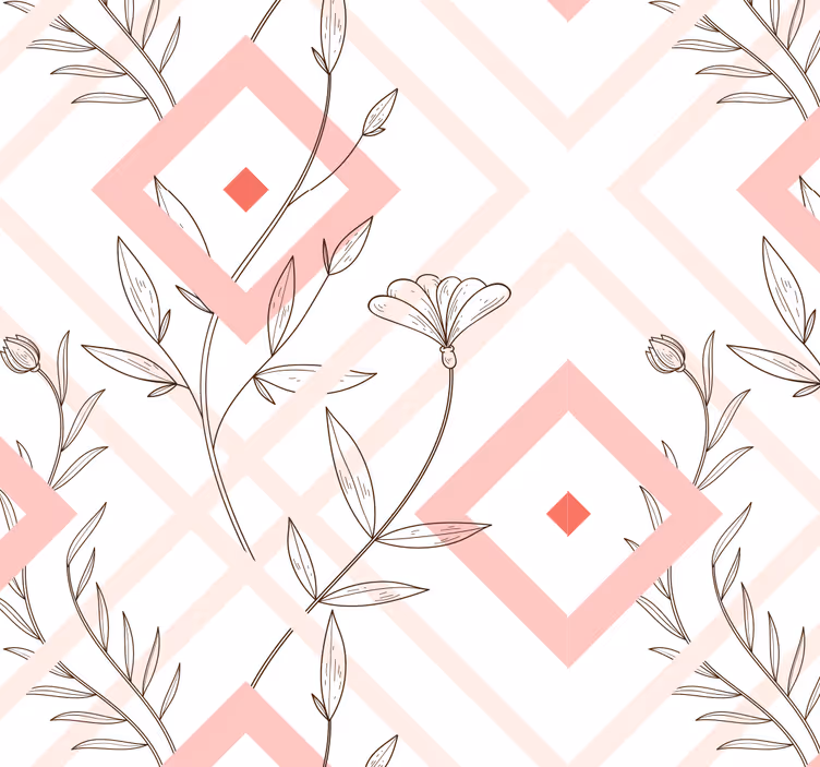 Modern roller blind mapuche diamonds - TenStickers