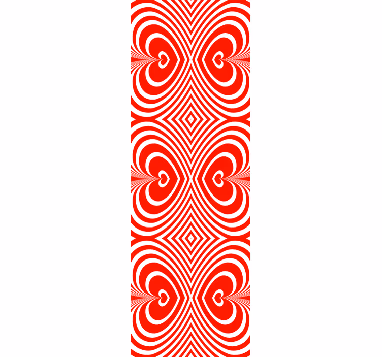 Modern roller blind mesmerizing hearts pattern - TenStickers