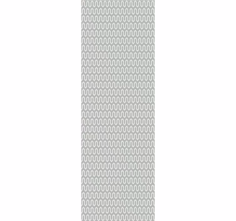 Modern roller blind in mint green geometric pattern - TenStickers