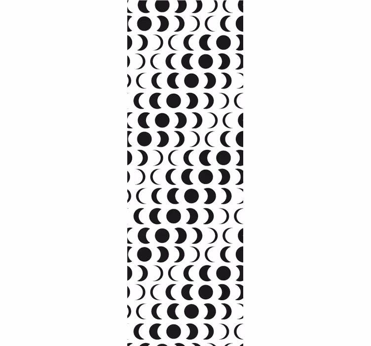 Modern roller blind with minimalistic moon design - TenStickers