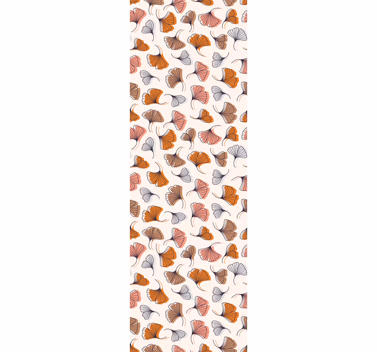 Modern roller blind ginkgo leaves design - TenStickers