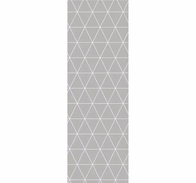 Modern roller blind in minimalist light grey geo pattern - TenStickers