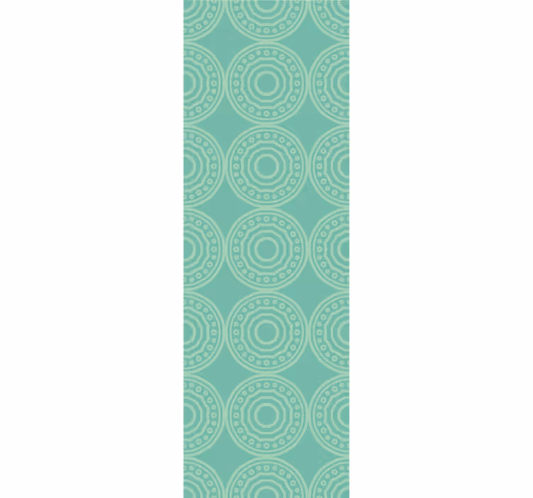 Modern roller blind with eclectic circle pattern - TenStickers