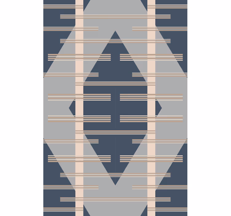 Modern roller blind in grey abstract mid-century style - TenStickers