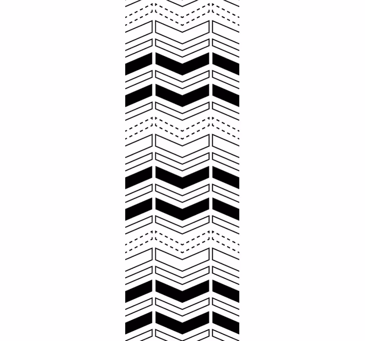 Modern roller blind with creative arrow shapes - TenStickers