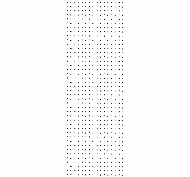 Modern roller blind with dotted vertical lines - TenStickers
