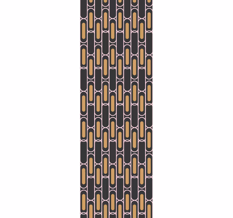 Modern roller blind with brown and pink stripes - TenStickers