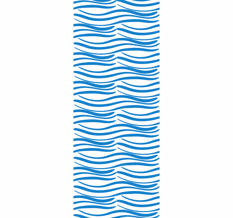 Modern roller blind small waves pattern - TenStickers