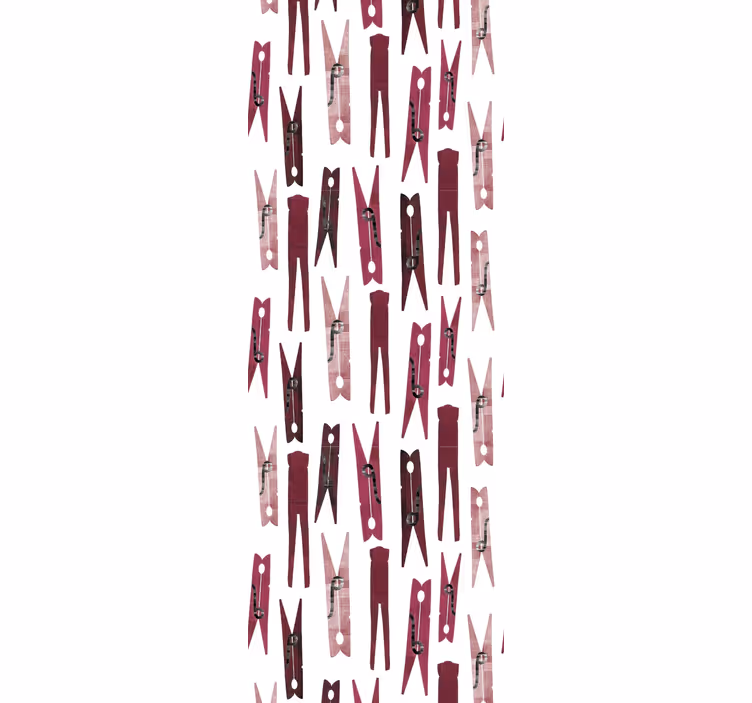 Modern roller blind with laundry clip design - TenStickers
