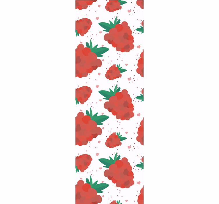 Modern roller blind in berries watercolor stain pattern - TenStickers