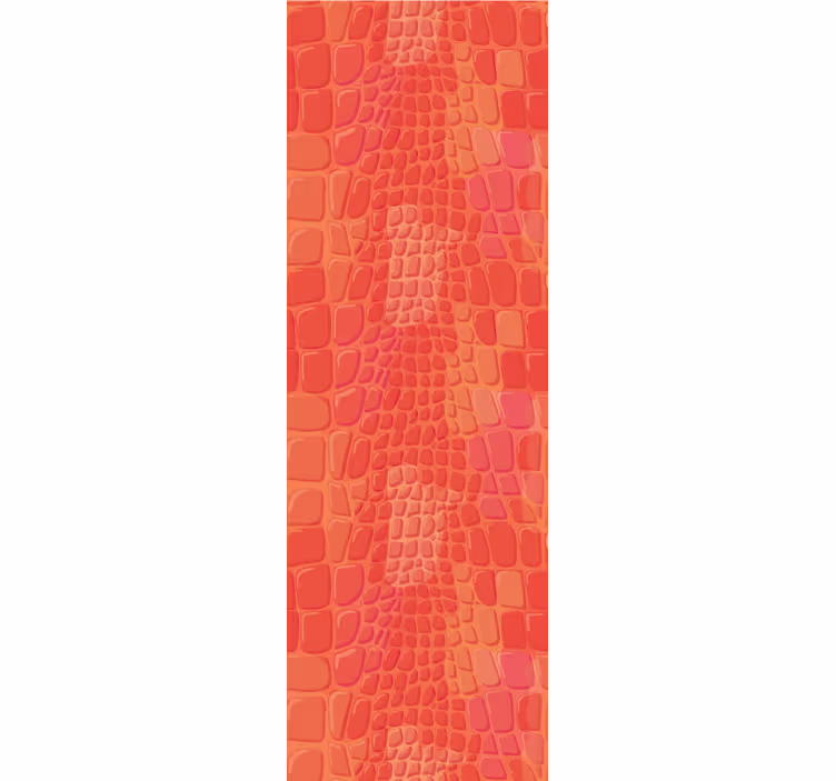 Modern roller blind in red crocodile skin pattern - TenStickers