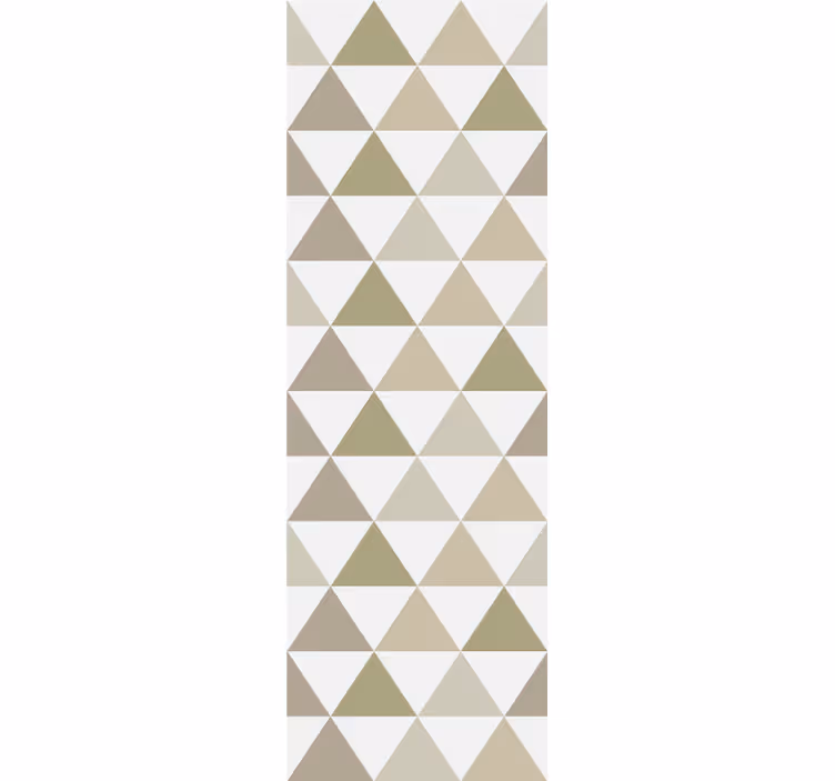 Modern roller blind in triangles of beige shades - TenStickers