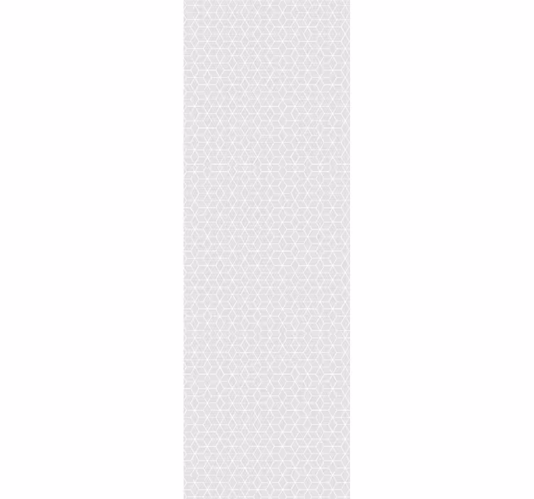 Modern roller blind with grey shapes on white background - TenStickers