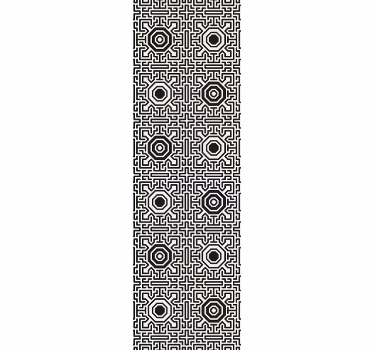Modern roller blind octagon and lines design - TenStickers