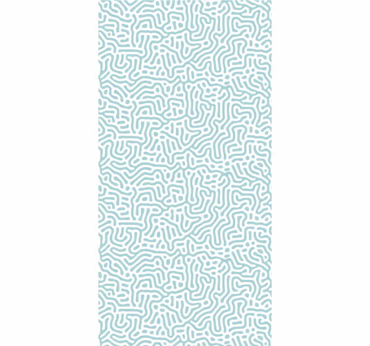 Modern roller blind with green and white nature design - TenStickers