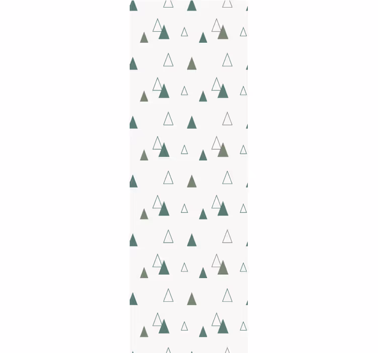 Modern roller blind in triangles nature colors - TenStickers