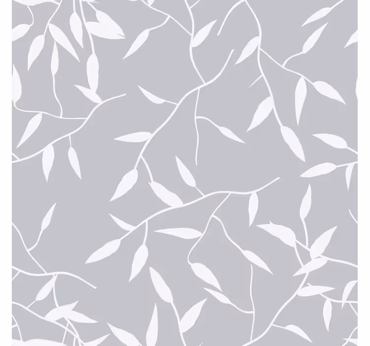 Modern roller blind white branch design - TenStickers
