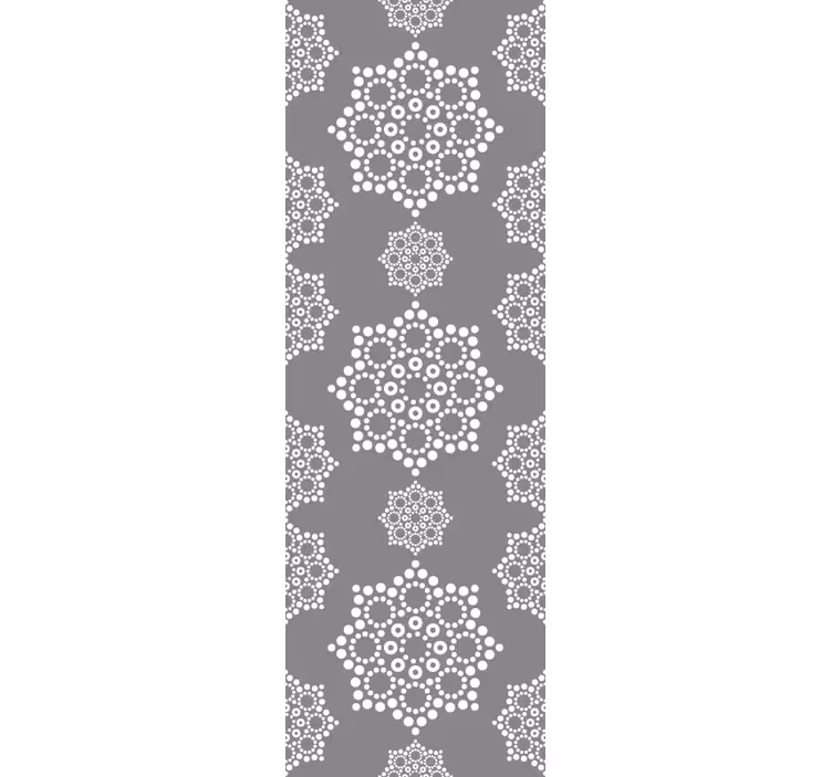 Modern roller blind with mandala dot design - TenStickers