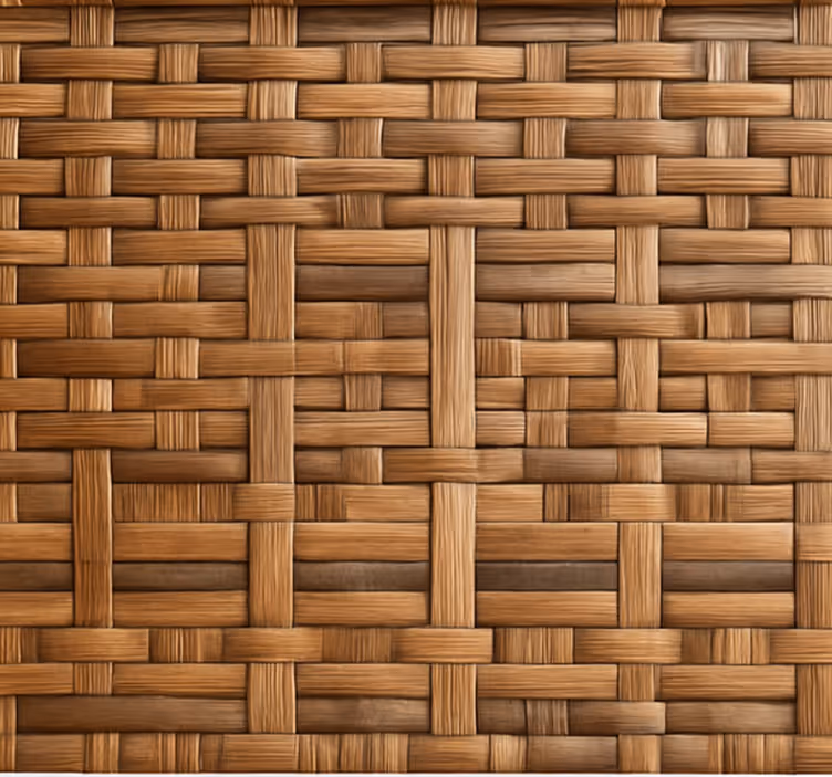 Texture and pattern roller blind rustic dark willow weave - TenStickers