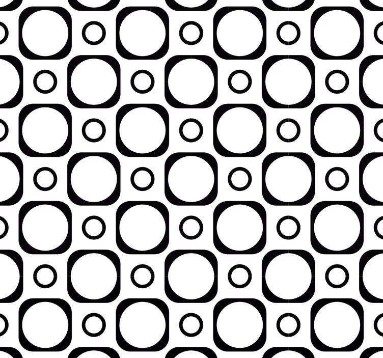 Black roller blind for black and white bathroom tiles - TenStickers