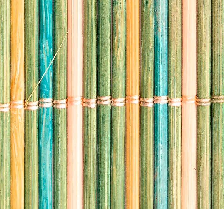 Thin bamboo bathroom roller blind - TenStickers