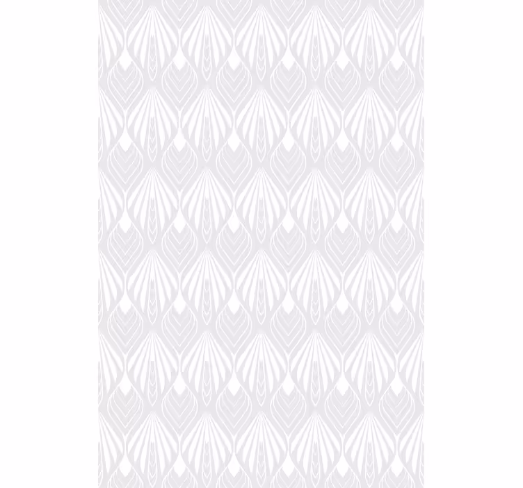 Gray roller blind with white and grey leaves pattern - TenStickers