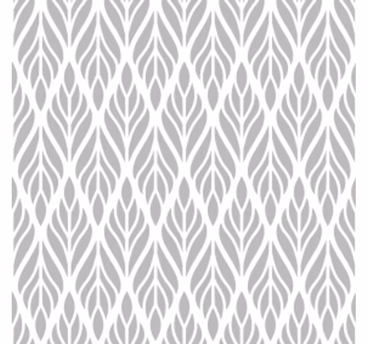 Gray roller blind with ethnic floral grey pattern - TenStickers