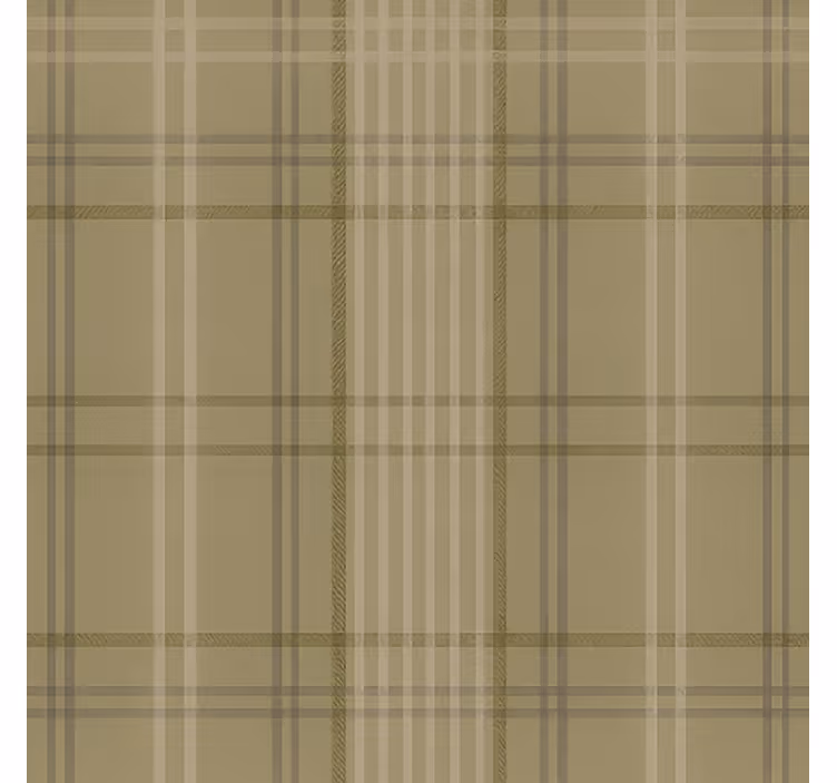 Beige roller blind 1960s grey olive pattern - TenStickers