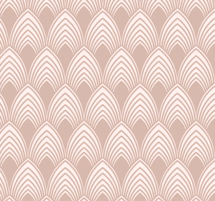 Pink roller blind with vintage geometric pattern - TenStickers