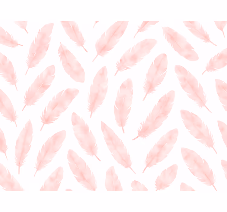 Pink roller blind with pink feather pattern - TenStickers