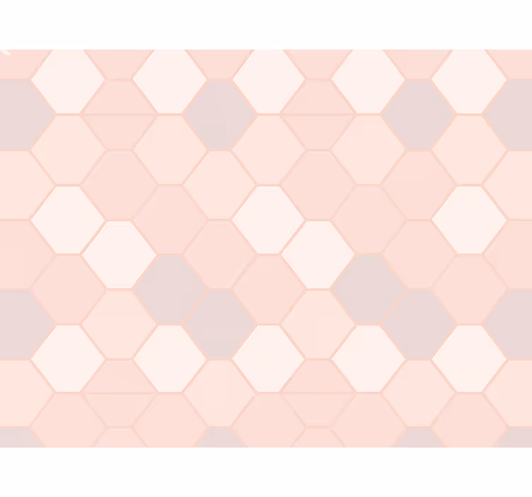 Pink roller blind modern abstract pink shapes - TenStickers