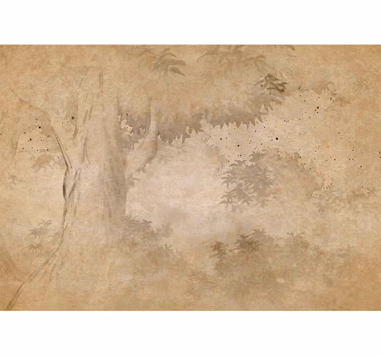 Vintage rainforest landscape kitchen roller blind - TenStickers