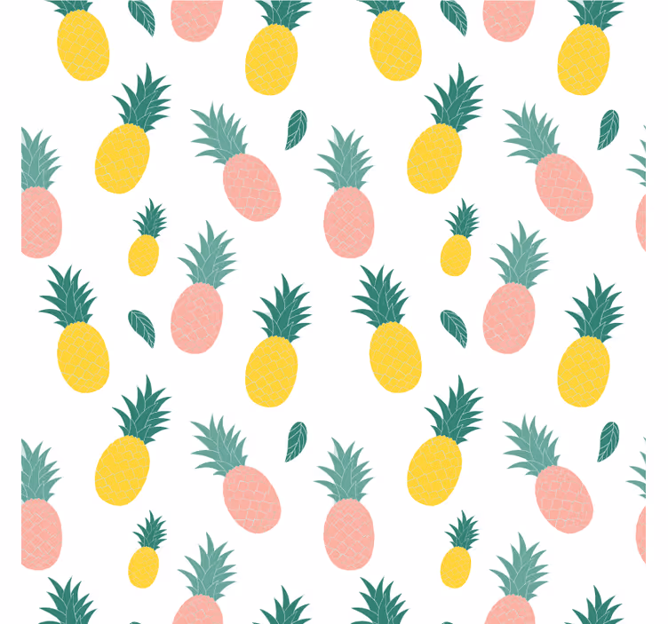 Kitchen roller blind with pineapple fruit design - TenStickers