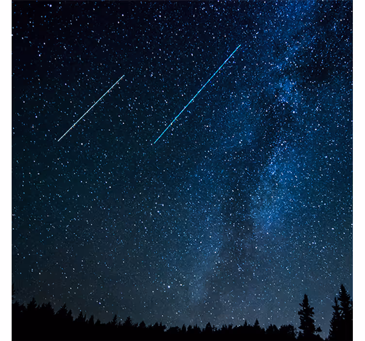Living room roller blind beautiful starry sky - TenStickers