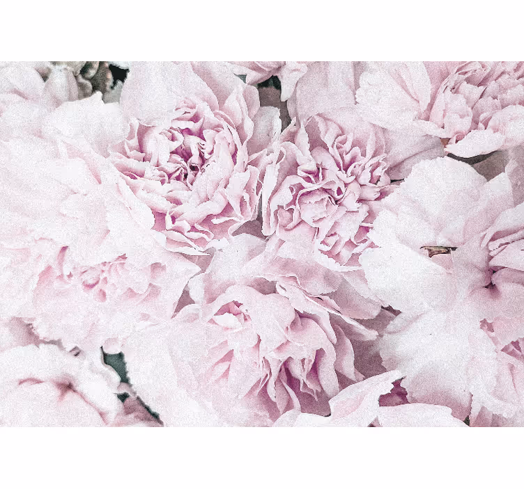 Living room roller blind with elegant pink peonies design - TenStickers