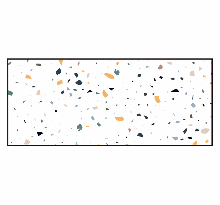 White roller blind white terrazzo - TenStickers
