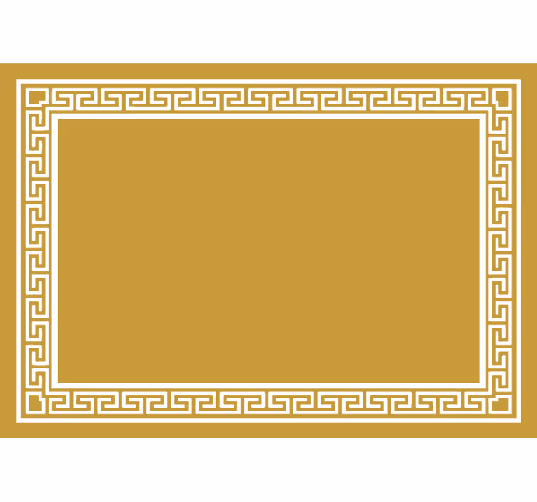 Yellow roller blind in greek style - TenStickers
