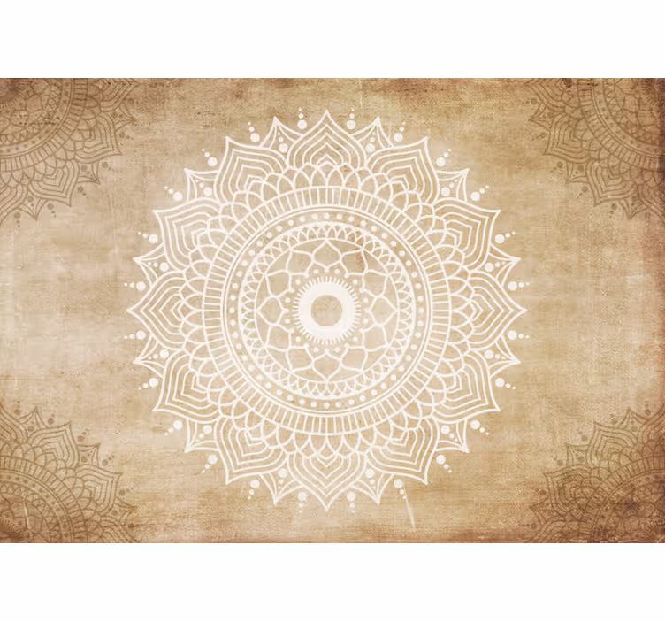 Beige roller blind with vintage paper texture - TenStickers