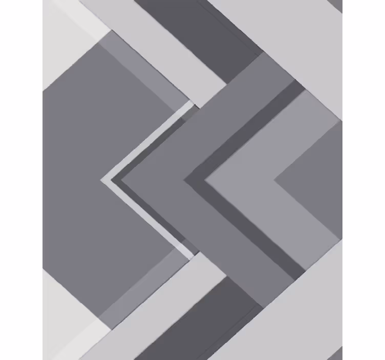 Gray roller blind in geometric grey design - TenStickers