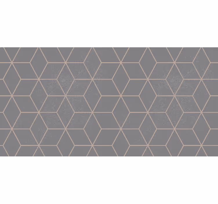 Gray roller blind geometric grey hexagon pattern - TenStickers